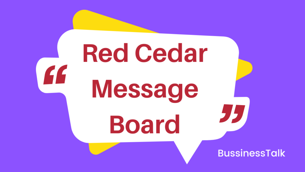 Red Cedar Message Board